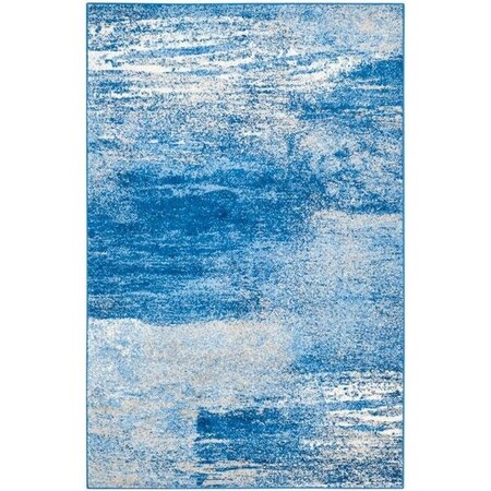 Safavieh Adirondack Power Loomed Rectangle Rug- Silver - Blue- 2 ft. 6 in. x 10 ft. ADR112F-210